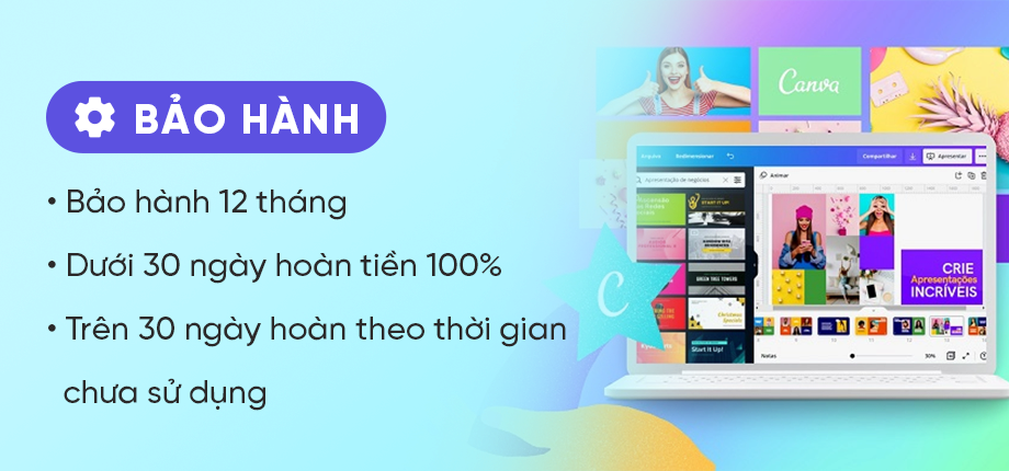 Canva Pro 1 năm - Gia hạn chính chủ